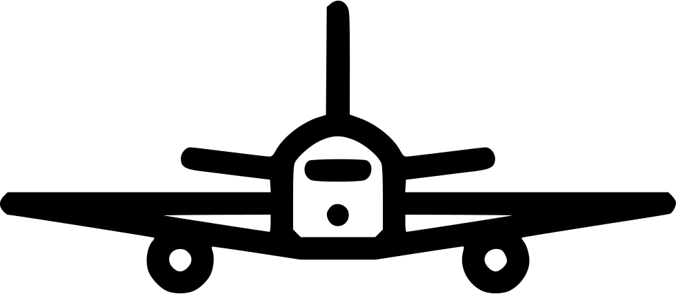 Airplane Png Icon Free Clipart (980x426), Png Download