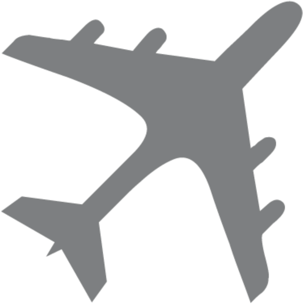 Airplane Clipart Grey - Png Download (1022x1023), Png Download