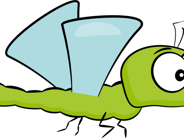 Cartoon Clipart Dragonfly - Png Download (640x480), Png Download
