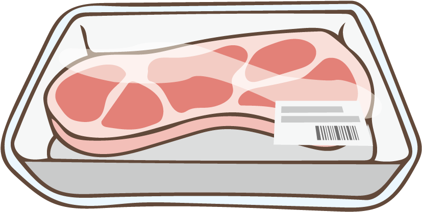 Packed Meat Clipart (842x842), Png Download