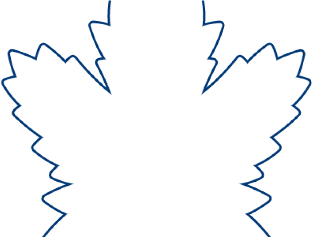 Maple Leaf Clipart Blue - Png Download (640x480), Png Download