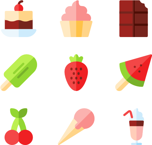 Sweet & Candy 50 Icons Clipart (600x564), Png Download