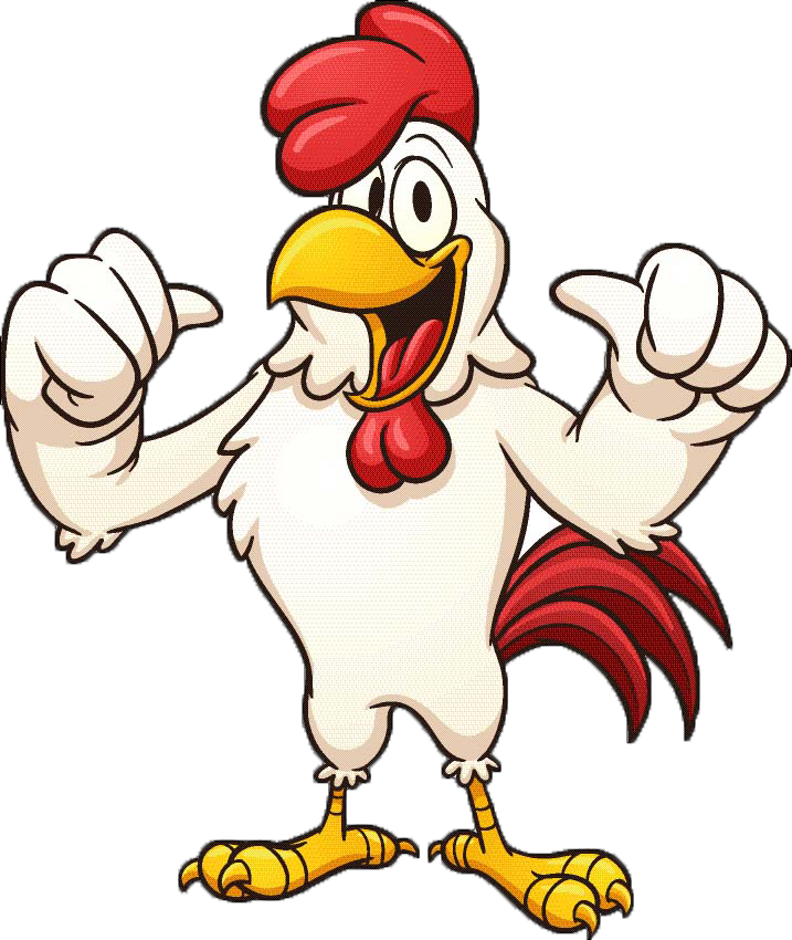 Rooster Cartoon Art Transprent Clipart (717x850), Png Download