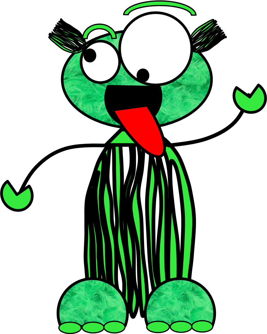 Créakit Monstres En Couleur Clipart (921x1151), Png Download