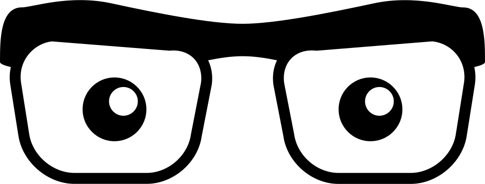 Eyes Looking Through Eyeglasses , Png Download Clipart (980x372), Png Download