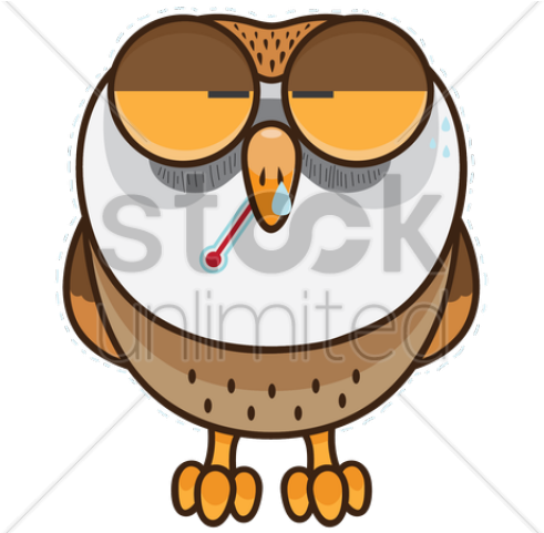 Sick Clipart Owl - Png Download (640x480), Png Download