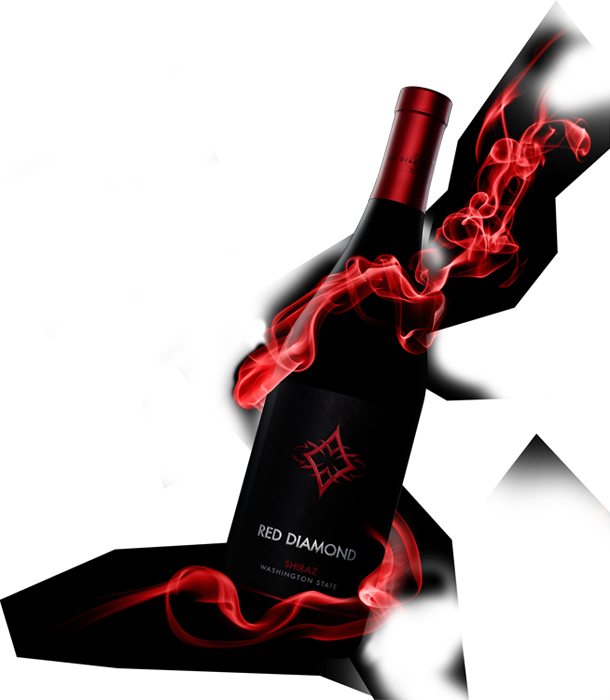 Red Diamond Wine Clipart (610x700), Png Download