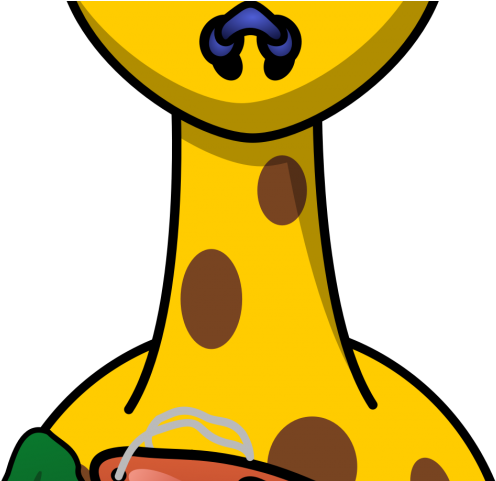Swimming Clipart Giraffe - Png Download (640x480), Png Download