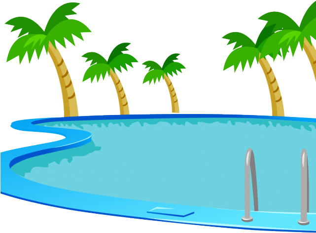 Swimming Clipart Vacation - Png Download (640x480), Png Download