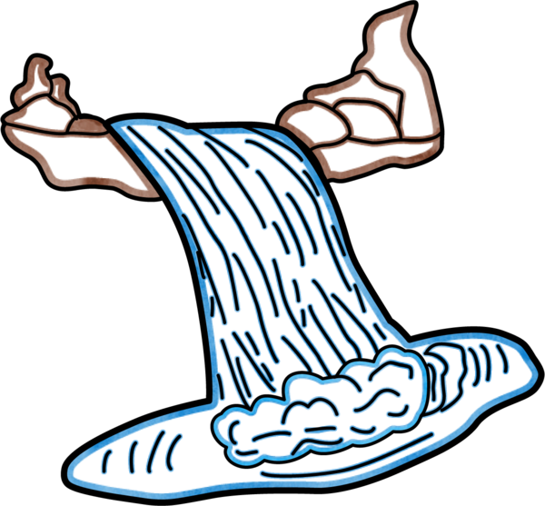 Full Moon 9188787, Waterfall Clipart (600x557), Png Download