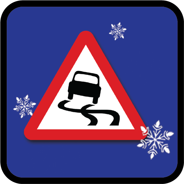 Winter Road Safety Clipart (719x716), Png Download