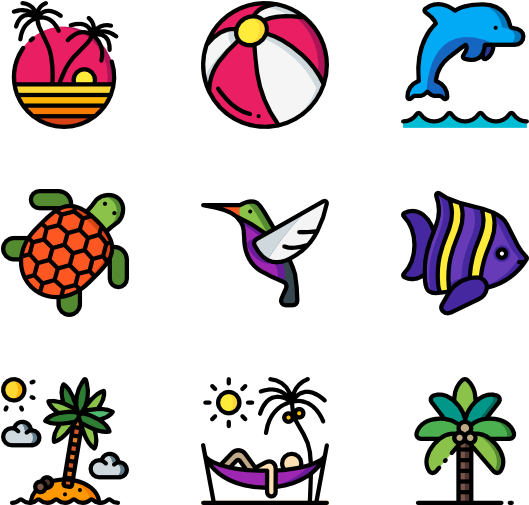 Tropical Clipart (600x564), Png Download