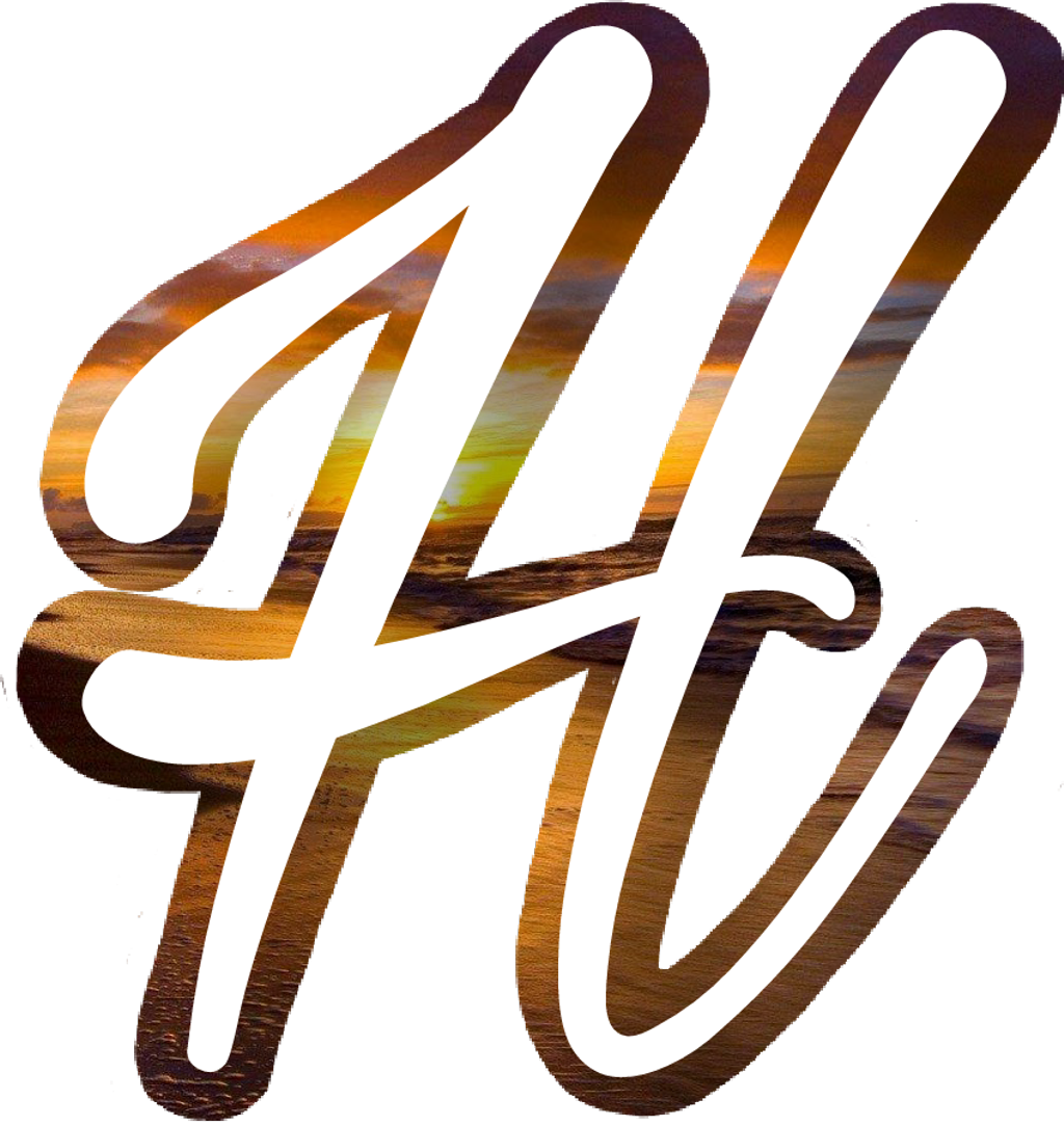 Fteletterdesign Letter Sunshine Seaside H Clipart (1024x1084), Png Download