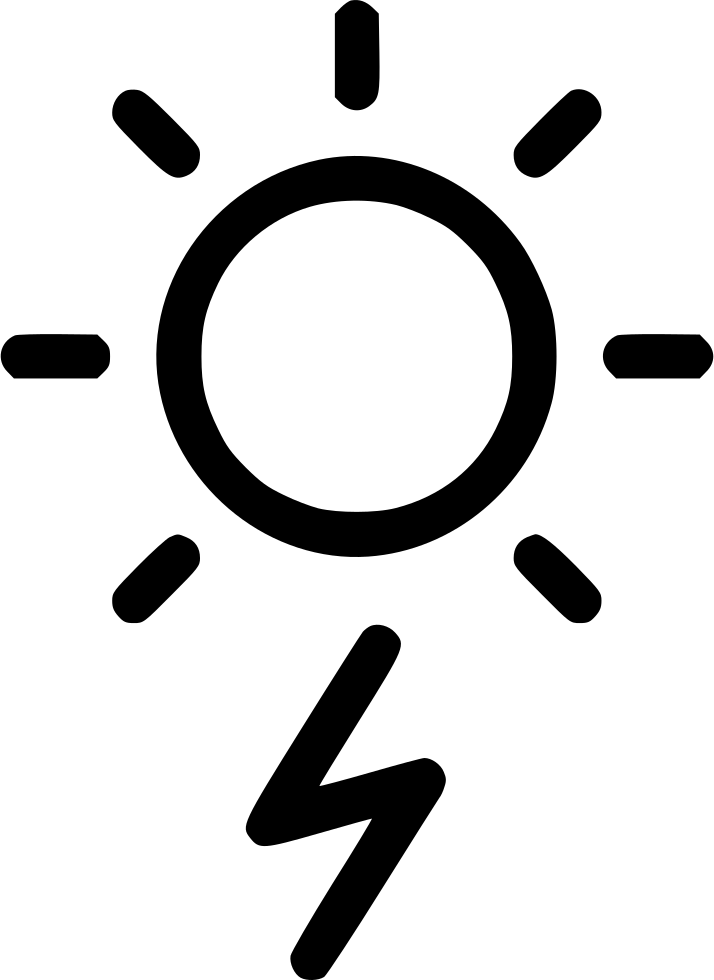 Storm Thunder Lightning Daytime Day Sun Comments Clipart (714x980), Png Download