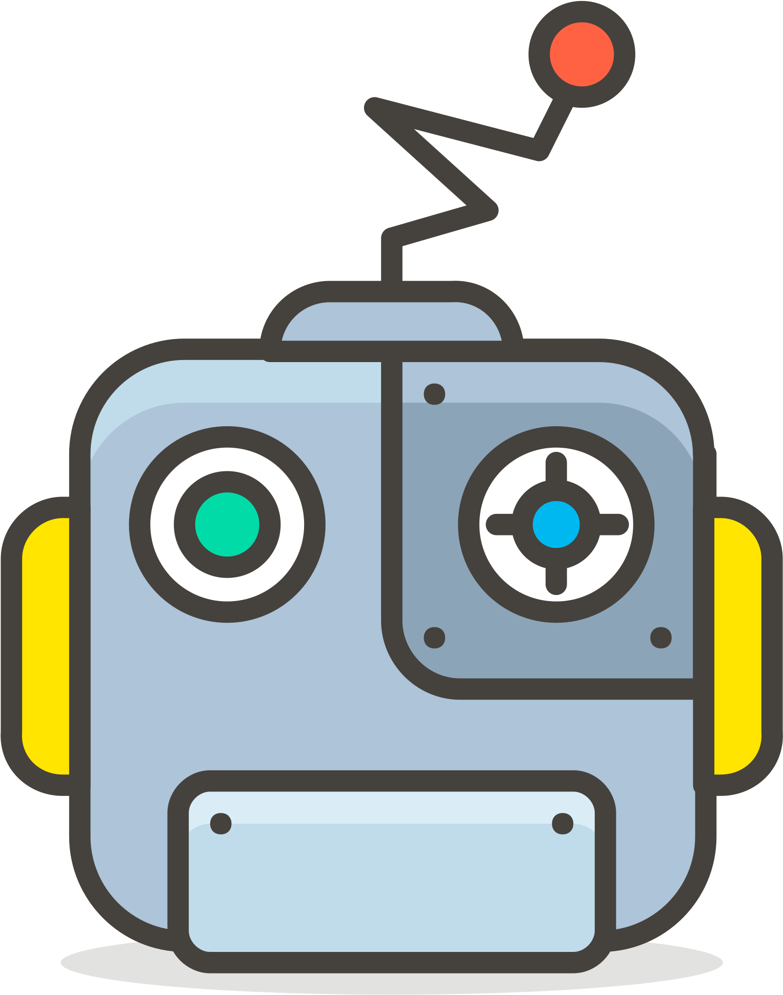094 Robot Face Clipart (1024x1024), Png Download