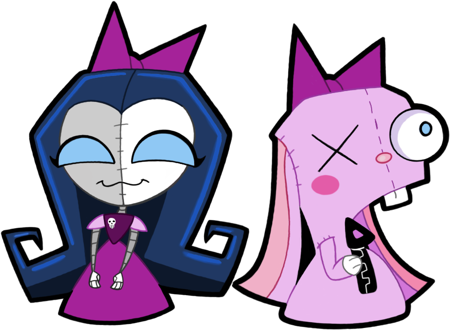 Image Transparent Library Drawing Robots Invader Zim Clipart (918x674), Png Download