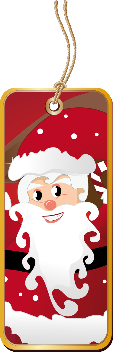 Schaufenster Aufkleber Weihnachtsmann Etikett Clipart (374x1161), Png Download