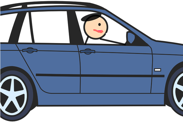 Blue Car Clipart Car Door - Png Download (640x480), Png Download