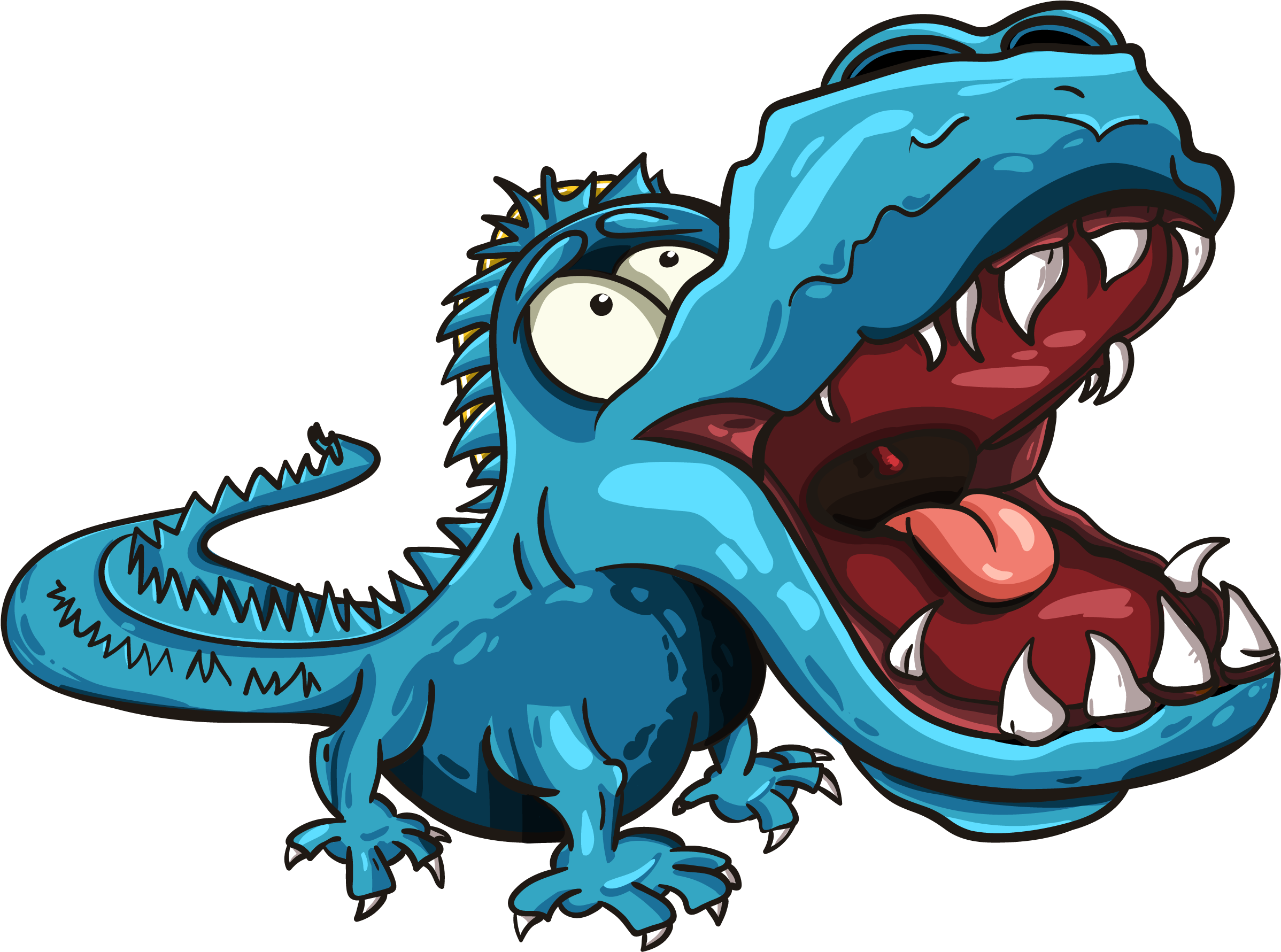 Little Crocodile Clipart (2756x2216), Png Download