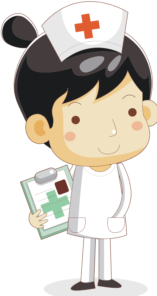 Nursing Nurses Cap Smiley Clip Art - Png Download (594x1122), Png Download