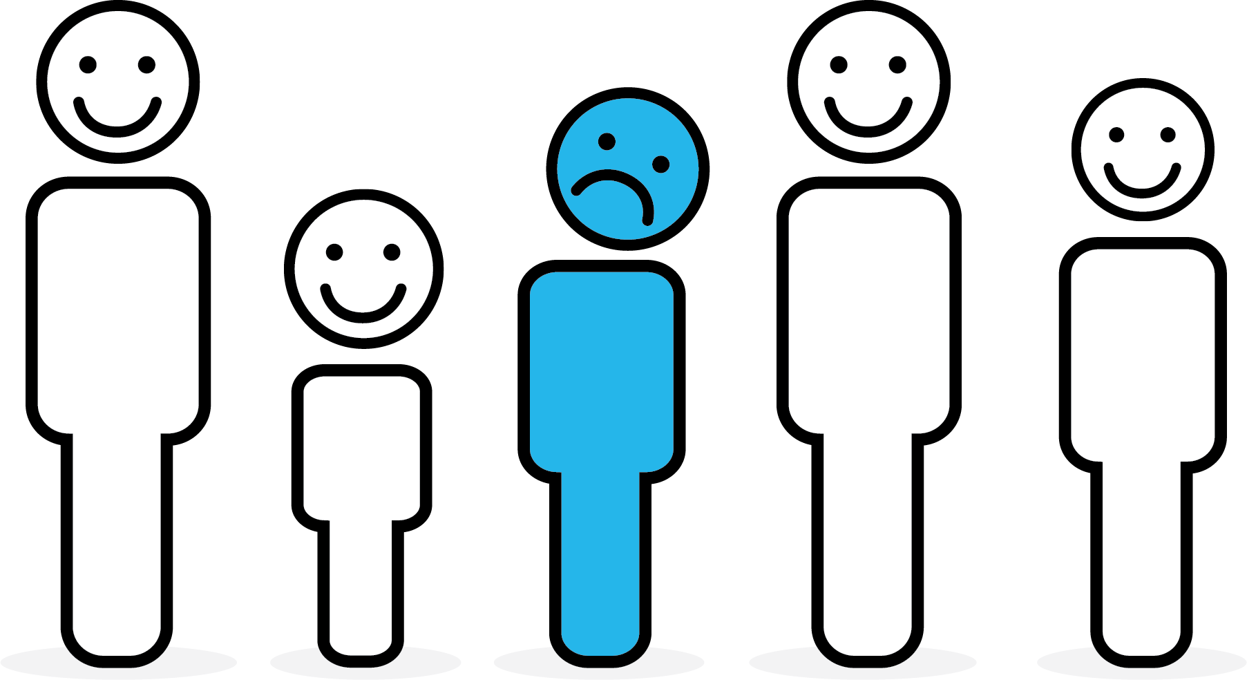 1 In 5 Australians Are Suffering From A Mental Illness Clipart (1805x984), Png Download