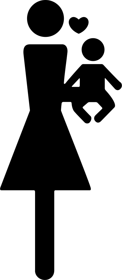 Mother Loving Her Baby Comments Clipart (428x980), Png Download