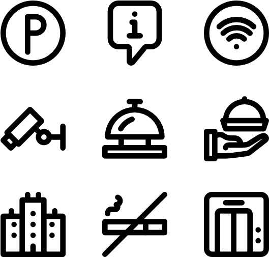 Banner Library Download Basic Black Icon Family Outline Clipart (600x564), Png Download