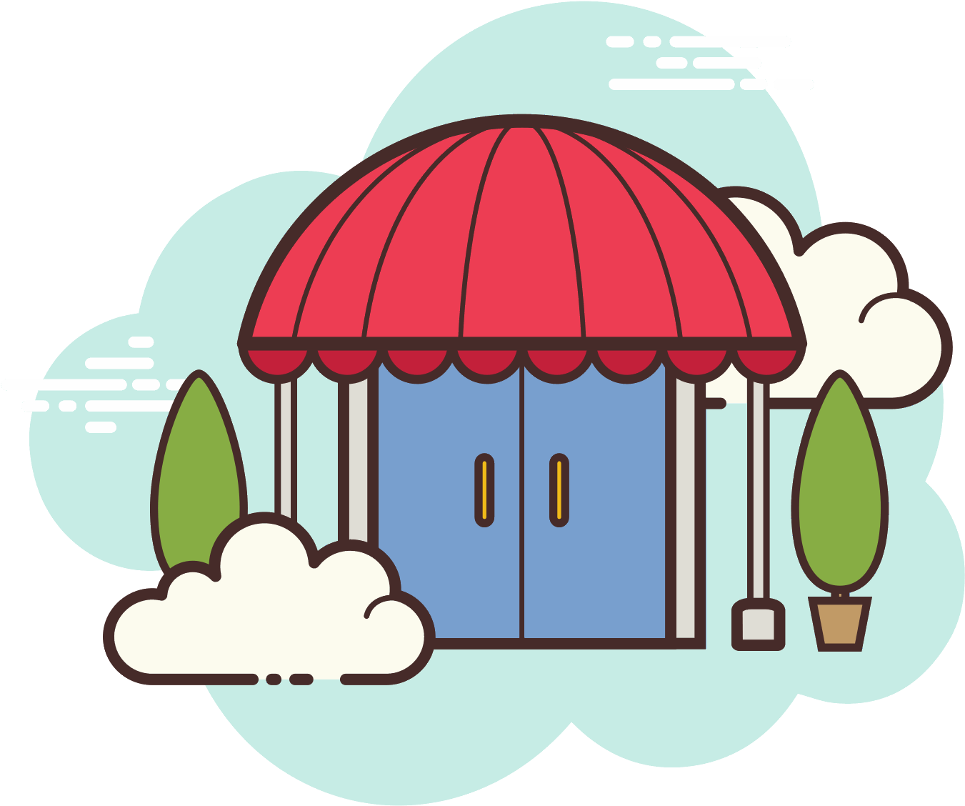 It's An Image Of A Four Story Hotel Clipart (1600x1600), Png Download