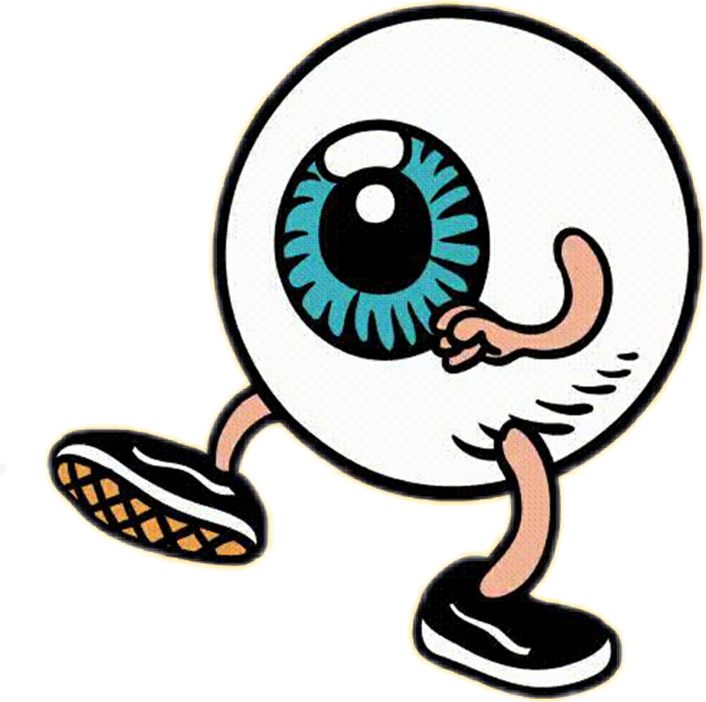 Eye 眼睛眼珠vans Vansoffthewall Vansshoes Oldschool Supre Clipart (1024x1018), Png Download
