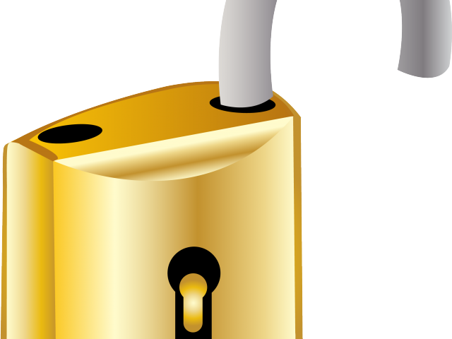 Padlock Clipart Door Lock - Png Download (640x480), Png Download