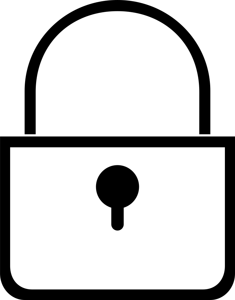 Lock Comments Clipart (768x980), Png Download