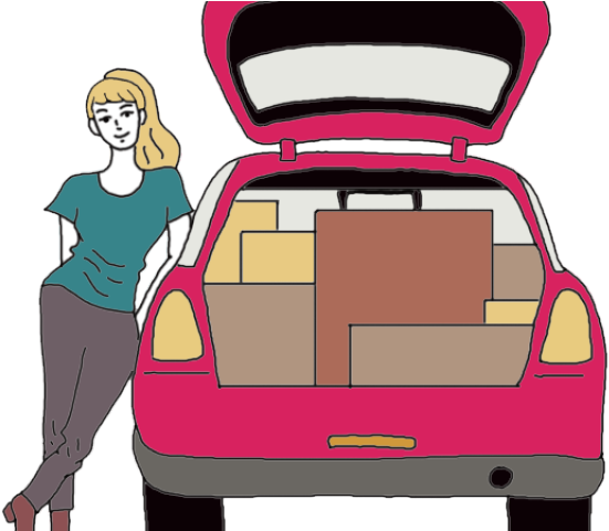 Car Trunk Clipart Open Door Clipart - Png Download (640x480), Png Download