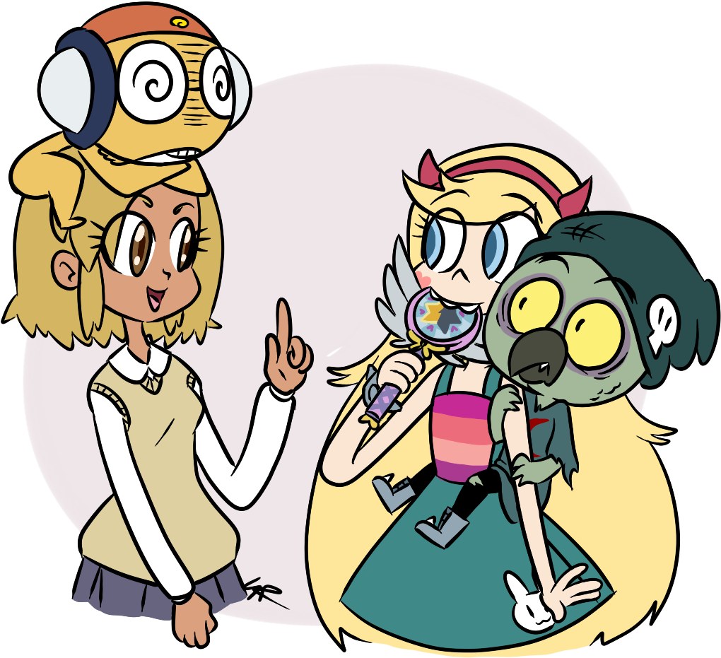 Fanworkpretty Blondes With Small Cuties Clipart (1081x963), Png Download