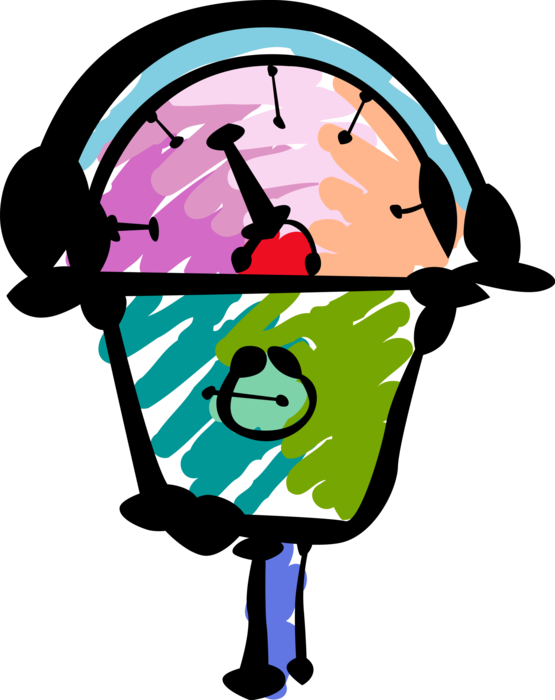 Vector Illustration Of Parking Meter Used To Collect Clipart (555x700), Png Download