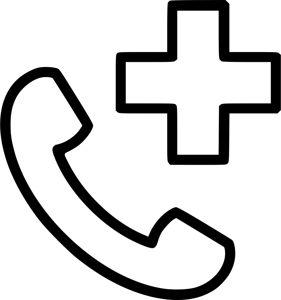 Phone Telephone Hospital Doctor Ambulance Comments Clipart (916x980), Png Download
