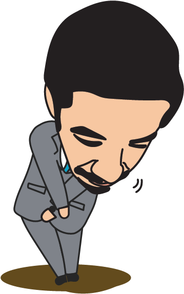 Businessman-bowing Clipart (618x618), Png Download