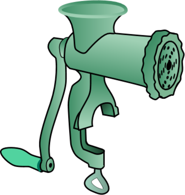 Meat Grinder Kitchen Cooking Equipment Vector Clip - Png Download (600x633), Png Download