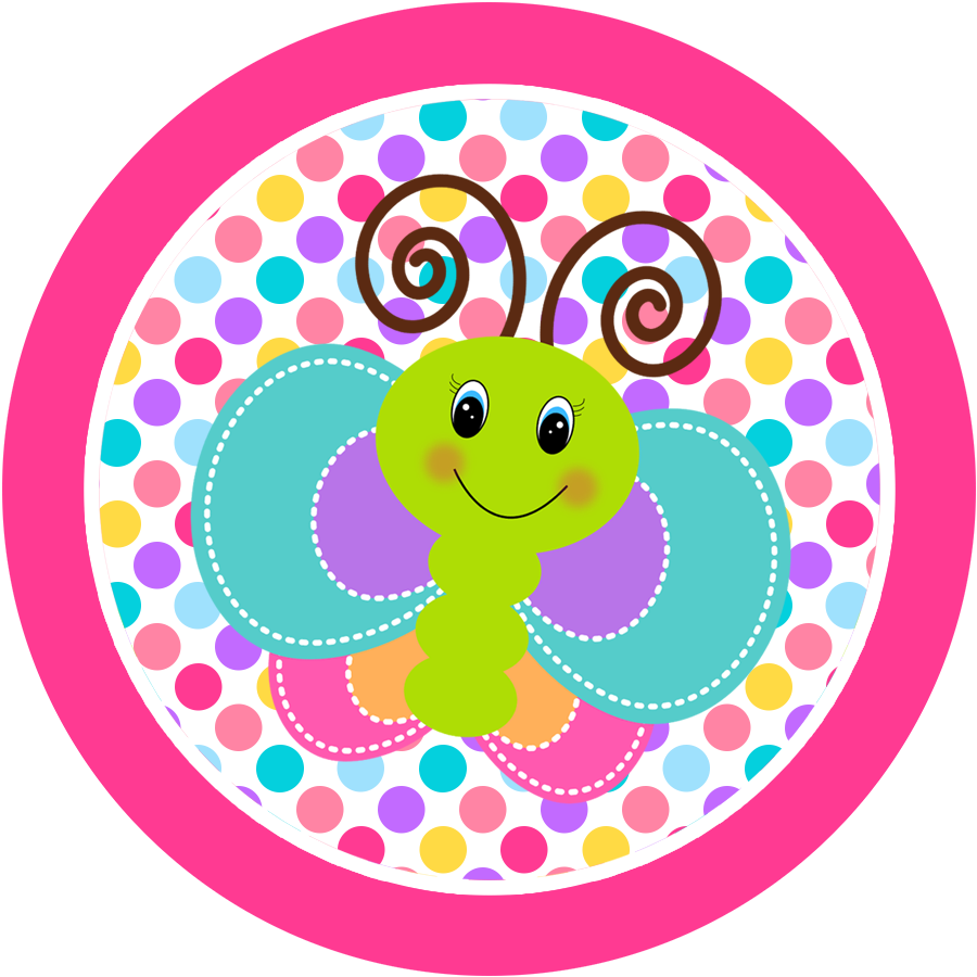 Karivane Butterflies Party Printables Water Label Clipart (900x900), Png Download