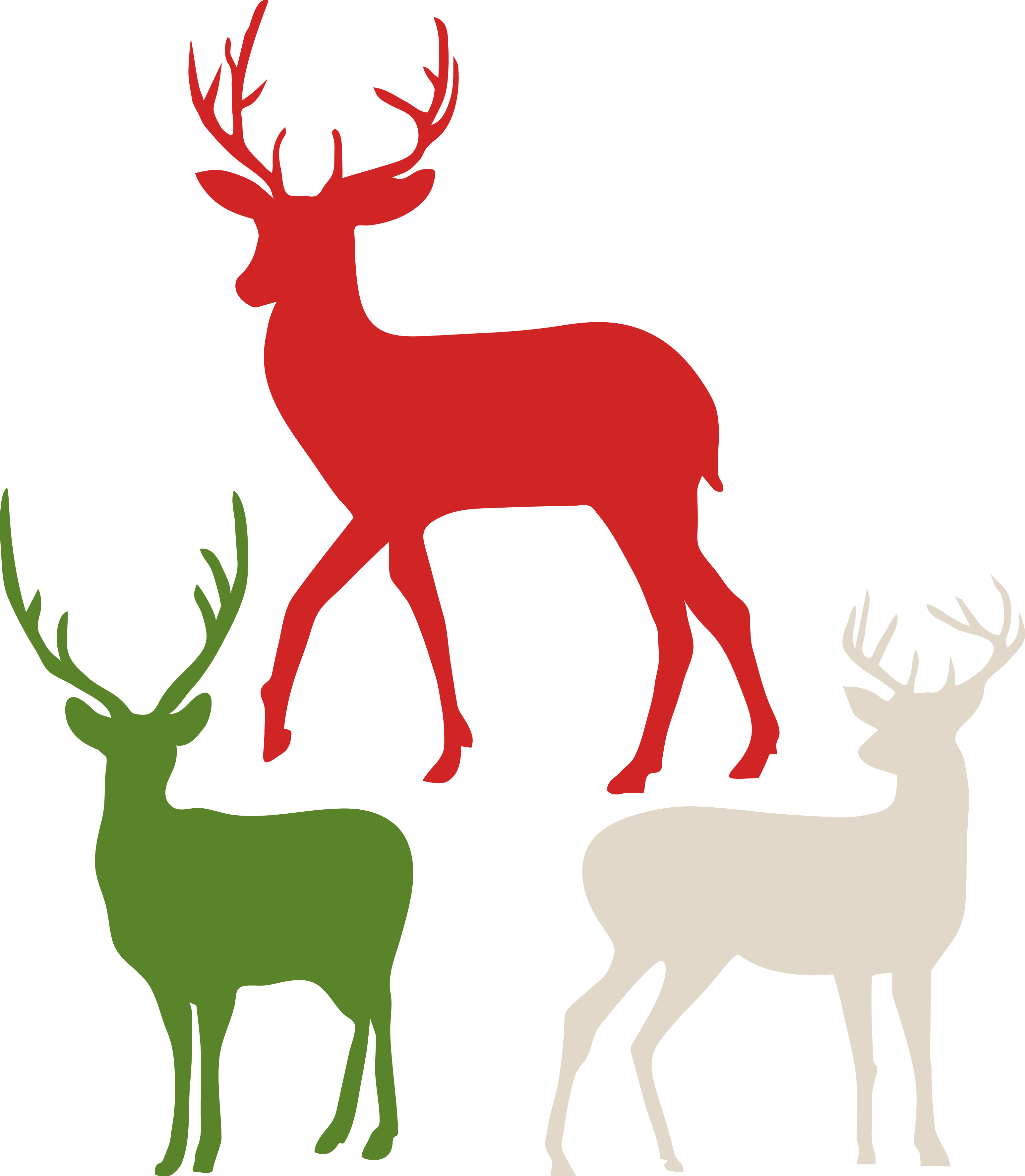 Reindeer Silhouette, Motifs, Cricut Ideas, Silhouettes, Clipart (3092x3547), Png Download