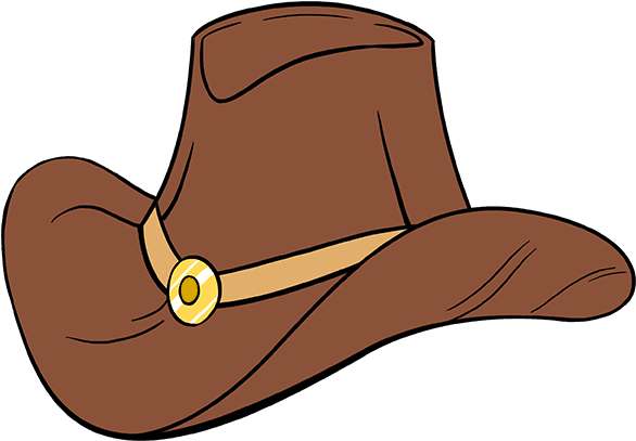 Hats Drawing Cow Boy Clipart (680x678), Png Download