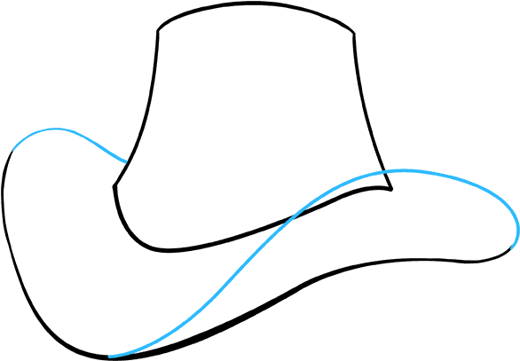 How To Draw Cowboy Hat Clipart (680x678), Png Download