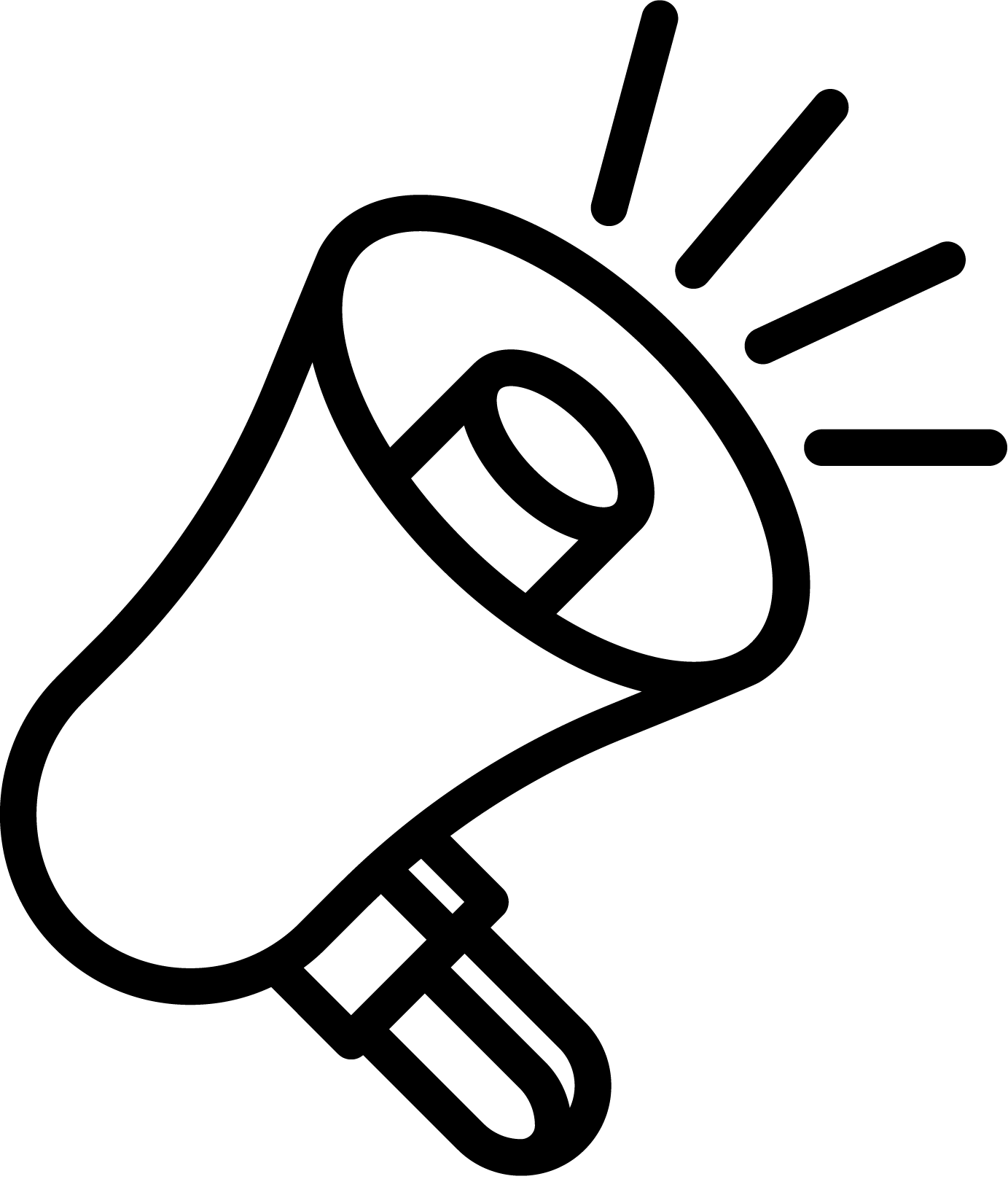 Megaphone Clipart (1383x1617), Png Download