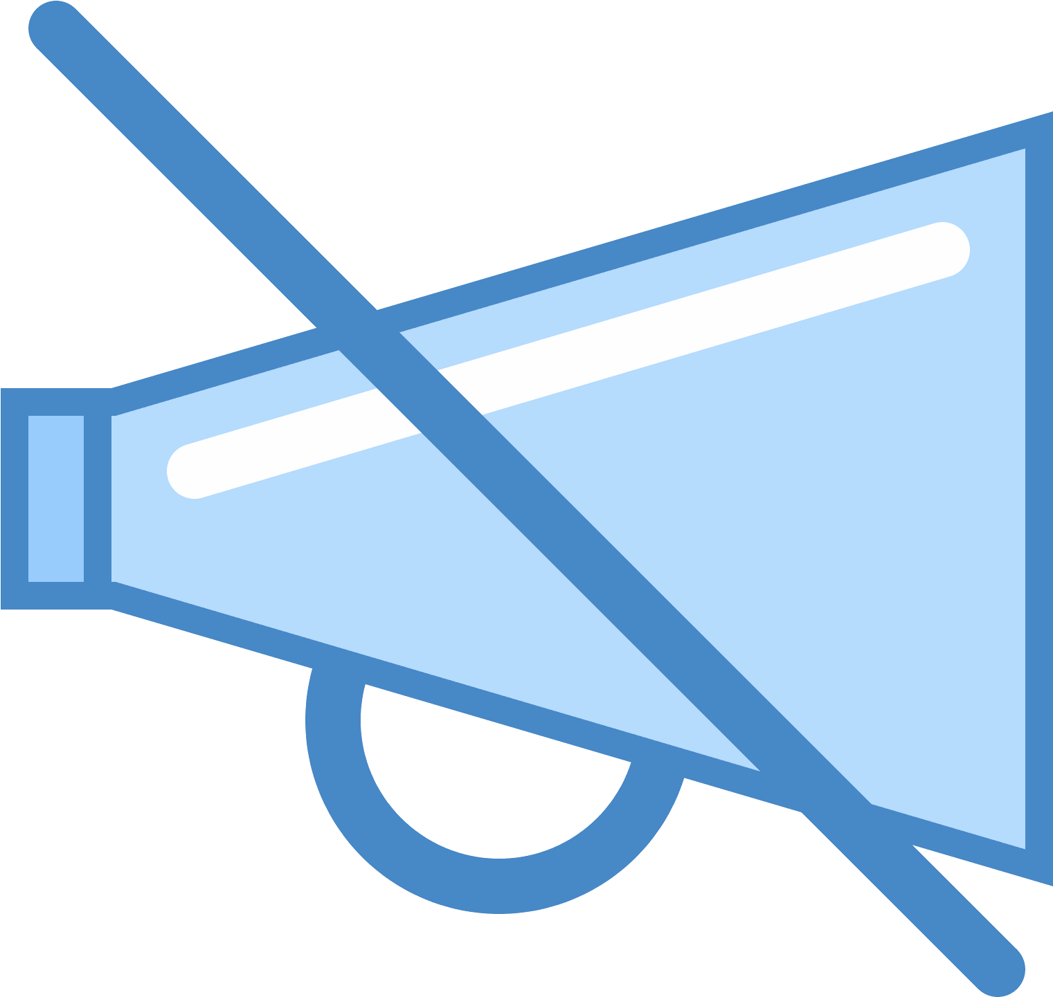 This Is A Picture Of A Handheld Bullhorn Loudspeaker Clipart (1600x1600), Png Download