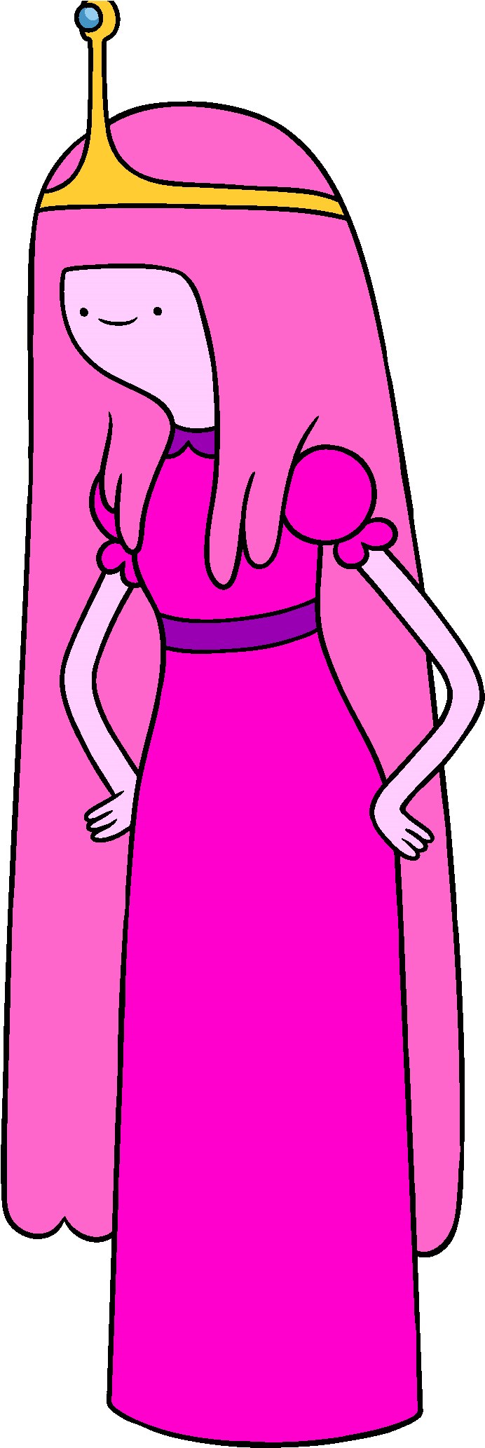 Princess Bubblegum Clipart (713x2079), Png Download