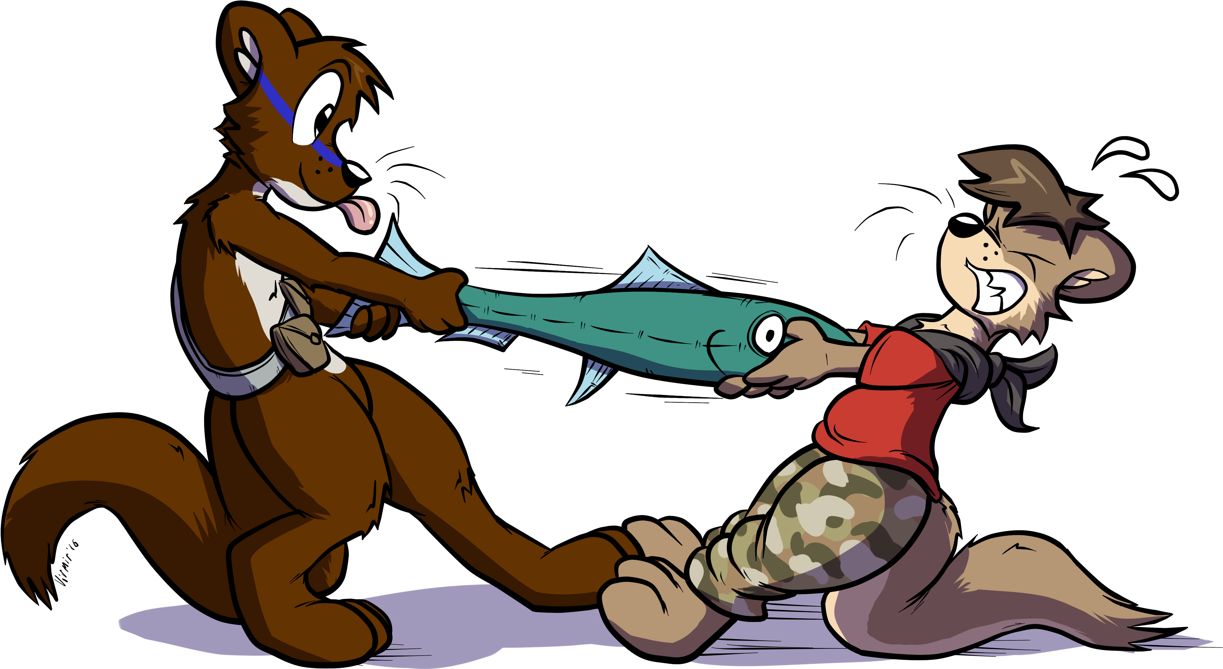 Drawn Otter Sci Fi Clipart (4307x2595), Png Download