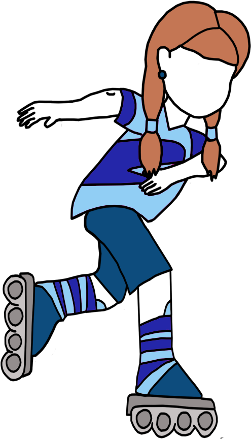 Roller Skating Birthday Party Invitation Clipart (1000x1000), Png Download