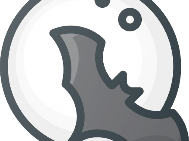 Vampire Clipart Moon Bat - Png Download (640x480), Png Download