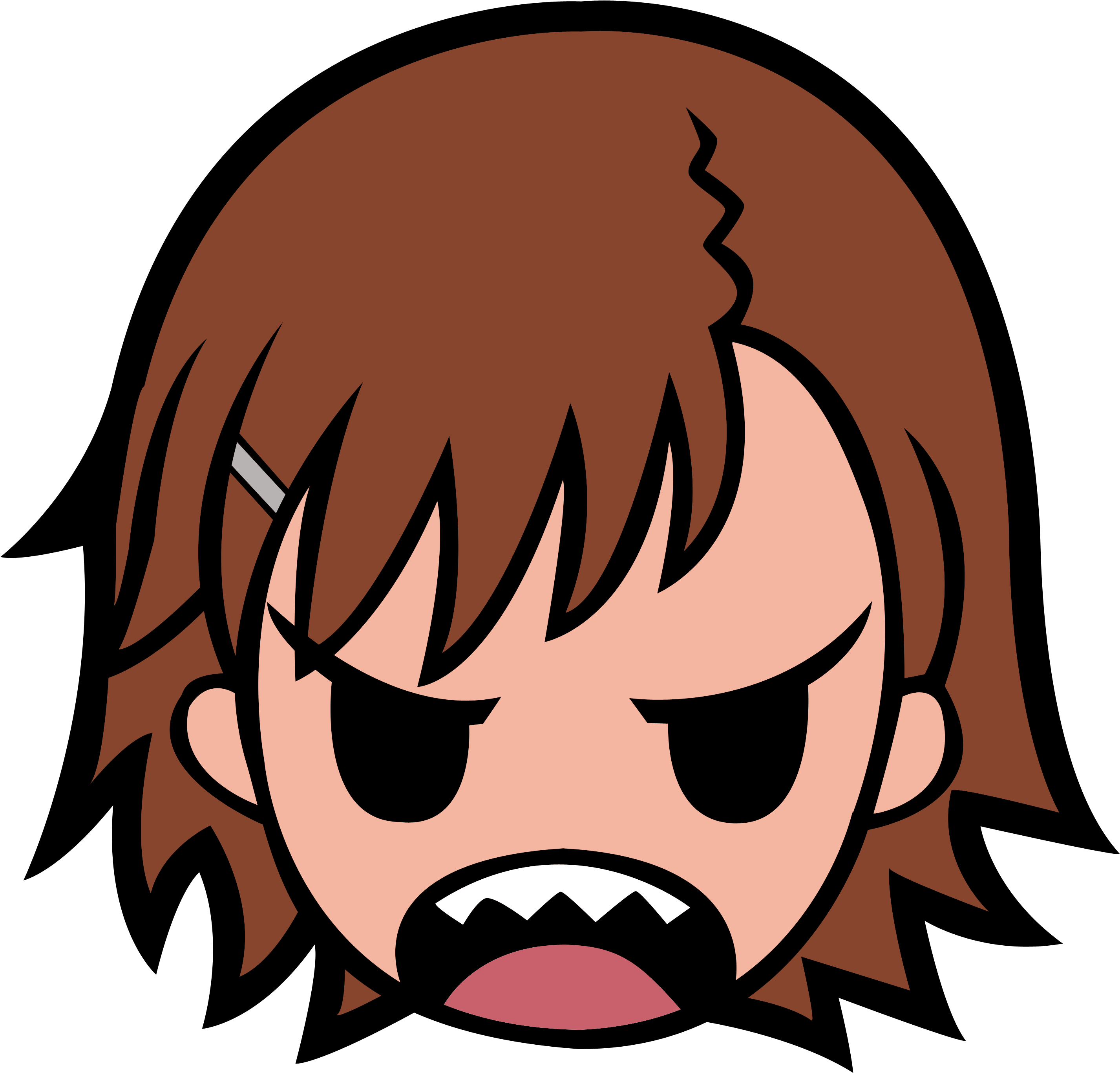 Face Illustration Cartoon Misaka Mikoto To Aru Kagaku Clipart (3005x3000), Png Download