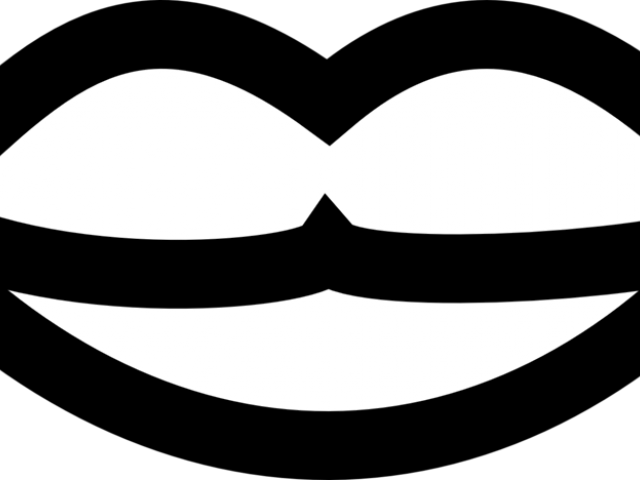 Lips Clipart Outline - Png Download (640x480), Png Download