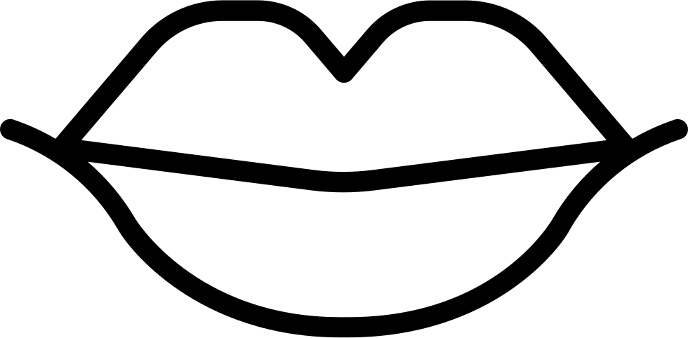 Mouth Svg Transparent Clipart (980x482), Png Download